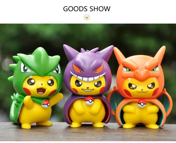 Pikachu Pokemon Cosplay Model 6 Pack